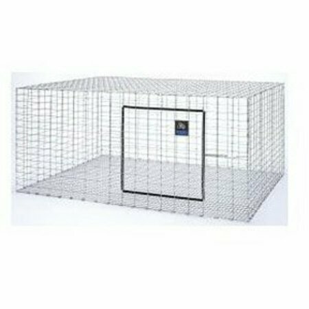 PET LODGE Miller Rabbit Hutch, 36 in W, 30 in D, 16 in H, Steel, Galvanized AH3036